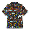 NerdyKeppie Splatterwave Unisex Cotton Hawaiian Short Sleeve Shirt. 