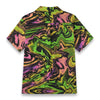NerdyKeppie Splatterwave Unisex Cotton Hawaiian Short Sleeve Shirt. 
