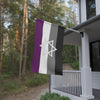 NerdyKeppie Star of David Ace Pride Flag (Indoor/Outdoor). An Asexual Pride flag with a Star of David, Pride flag made from durable, weather-resistant poly canvas: this Pride celebration flag makes a great home decoration or casual cape!