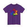 Star of David Cotton Rainbow Gay Pride Tee Shirt