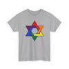 Star of David Cotton Rainbow Gay Pride Tee Shirt