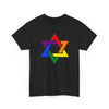 Star of David Cotton Rainbow Gay Pride Tee Shirt