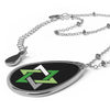 Star of David Oval Aro Necklace