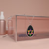 Star of David Oval Lesbian Pride Necklace