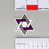 NerdyKeppie Star of David Pride Sticker. A NerdyKeppie matte sticker reading TEXT. This gay pride sticker ships from Portland, Oregon.