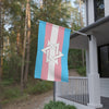 NerdyKeppie Star of David Transgender Pride Flag (Indoor/Outdoor). A Transgender Pride flag with a Star of David, made from durable, weather-resistant poly canvas: this Pride celebration flag makes a great home decoration or casual cape!