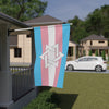 NerdyKeppie Star of David Transgender Pride Flag (Indoor/Outdoor). A Transgender Pride flag with a Star of David, made from durable, weather-resistant poly canvas: this Pride celebration flag makes a great home decoration or casual cape!