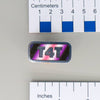 NerdyKeppie "T4T" Mirrored Pride Pin. Mirrored pride pin with "T4T" text, available in genderfluid, non-binary, Progress, rainbow, or trans pride colors. Say it with your whole chest.