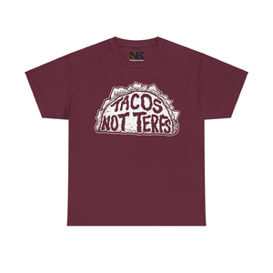 NerdyKeppie "TACOS NOT TERFS" - Fish Outta Water Films Original Cotton Tee Shirt. 