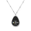 "That's Mr. Dyke To You" Oval Rainbow Gay Pride Necklace
