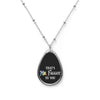 "That's Mr. Faggot To You" Oval Rainbow Gay Pride Necklace