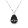 "That's Mrs. Faggot To You" Oval Rainbow Gay Pride Necklace