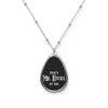 "That's Ms. Dyke To You" Oval Rainbow Gay Pride Necklace
