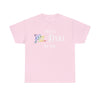 NerdyKeppie "That's Mx. Dyke To You" Cotton Rainbow Gay Pride Tee Shirt. A unisex cotton tee shirt with a "That's Mx. Dyke To You" design on it in rainbow pride colors. This gay pride tee shirt has a classic fit.