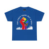 NerdyKeppie "The First Pride Was A Riot" Cotton More Color More Pride Tee Shirt. A unisex cotton tee shirt with a "The First Pride Was A Riot" design on it in Philly Pride colors. This More Color More Pride pride tee shirt has a classic fit.