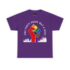 NerdyKeppie "The First Pride Was A Riot" Cotton More Color More Pride Tee Shirt. A unisex cotton tee shirt with a "The First Pride Was A Riot" design on it in Philly Pride colors. This More Color More Pride pride tee shirt has a classic fit.