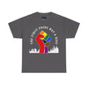 NerdyKeppie "The First Pride Was A Riot" Cotton More Color More Pride Tee Shirt. A unisex cotton tee shirt with a "The First Pride Was A Riot" design on it in Philly Pride colors. This More Color More Pride pride tee shirt has a classic fit.