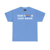 NerdyKeppie "There's One In Every Minyan" Cotton Rainbow Gay Pride Tee Shirt. A unisex cotton tee shirt with a "There's One In Every Minyan" design on it in rainbow pride colors. This gay pride tee shirt has a classic fit.