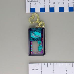 NerdyKeppie-"Tit-Tacs" Shaker Trans Pride Keychain-