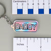 NerdyKeppie-"DADDY" Mirrored Pride Keychain-Trans