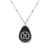 "Trans Dad of the Year" Oval Trans Pride Necklace