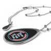 "Trans Dad of the Year" Oval Trans Pride Necklace