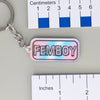 NerdyKeppie-"FEMBOY" Mirrored Pride Keychain-Trans