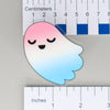 NerdyKeppie-L'il Ghosties Acrylic Pride Pin-Trans