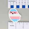 NerdyKeppie L'il Ghosties Pride Sticker. Our Pride ghost stickers measure 3" x 2.5". The vinyl sticker is of a colorful, cute, spoopy ghostie in your choice of pride flags.