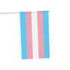 NerdyKeppie Trans Pride Flag (Indoor/Outdoor). A Transgender Pride flag made from durable, weather-resistant poly canvas: this Pride celebration flag makes a great home decoration or casual cape!