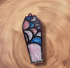 Spiderweb Coffin Resin Pendant Necklace