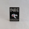 NerdyKeppie Proud to the Bone Otter Skull Pride Enamel Pins. An otter skull pride enamel pin for our Proud to the Bone project, wearing an adorable crown of flowers!