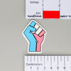 NerdyKeppie-Raised Fist Pride Stickers-Trans