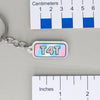 NerdyKeppie-"T4T" Mirrored Pride Keychain-Transgender