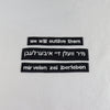 NerdyKeppie's "We Will Outlive Them" Embroidered Patch are stitched on sturdy rectangular duck cloth and backed with vinyl fuse.
