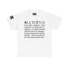 NerdyKeppie "Ally as a Verb" Cotton Tee Shirt. 