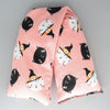A NerdyKeppie Witchy Kitties on Pink Flannel Heat & Cold Pack. A microwaveable heat and cold pack featuring a kitty-themed design, great gift for friends with, you know, achy joints and stuff.