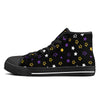 Scattered Stars Canvas Non-Binary Pride High Top Sneakers
