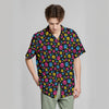 NerdyKeppie Cat Paws Pride Flag Colors Hawaiian Shirt Up To 8X. Our 100% cotton Hawaiian shirt, now in sizes up to 8X! The cat paws pattern comes in multiple Pride Flag colors, a perfect holiday or coming-out gift. 