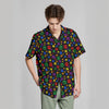 NerdyKeppie Cat Paws Pride Flag Colors Hawaiian Shirt Up To 8X. Our 100% cotton Hawaiian shirt, now in sizes up to 8X! The cat paws pattern comes in multiple Pride Flag colors, a perfect holiday or coming-out gift. 