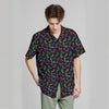 Engraved Bats Pride Flag Colors Hawaiian Shirt Up To 8X