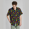 NerdyKeppie Raveyard Ghosts Pride Flag Colors Hawaiian Shirt Up To 8X. Our 100% cotton Hawaiian shirt, now in sizes up to 8X! The "Raveyard" ghosts pattern comes in multiple Pride Flag colors, a perfect holiday or coming-out gift. 