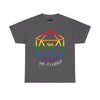 NerdyKeppie "Yep, It's Natural" d20 Cotton Rainbow Gay Pride Tee Shirt. A unisex cotton tee shirt with a "Yep, It's Natural" design on it in rainbow pride colors. This gay pride tee shirt has a classic fit.