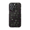 NerdyKeppie Scattered Dice Ace Pride Phone Case. 