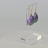 Genderqueer Shimmer Resin Teardrop Earrings