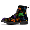 NerdyKeppie Butterflies Synthetic Leather Rainbow Gay Pride Boots. 