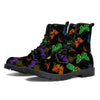 NerdyKeppie Butterflies Synthetic Leather Rainbow Gay Pride Boots. 
