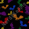 A person wearing a NerdyKeppie Engraved Bats Rainbow Gay Pride Plus Size Leggings. 