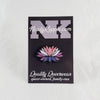 NerdyKeppie Faith & Pride Lotus Enamel Pins. A Lotus design for our Faith & Pride enamel pins collection, available in a wide variety of pride flag designs!