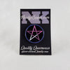 NerdyKeppie Faith & Pride Pentacle Enamel Pin. A Pentacle design for our Faith & Pride enamel pins collection, available in a wide variety of pride flag designs!